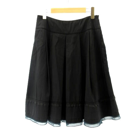 フォクシーブティック Foxey Boutique フレアスカート 裾レース ひざ丈 黒 ブラック 40 M Ibs91 レディース 122 ベクトルパーク フォクシーブティック Foxey Boutique フレアスカート 裾レース ひざ丈 黒 ブラック 40 M Ibs91 レディース 122 ベクトルパーク