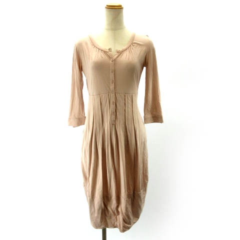 マックスマーラ ウィークエンドライン Max Mara Weekend Line シルク混ワンピース 長袖 ギャザー 前開き ピンク S レディース 122 ベクトルパーク