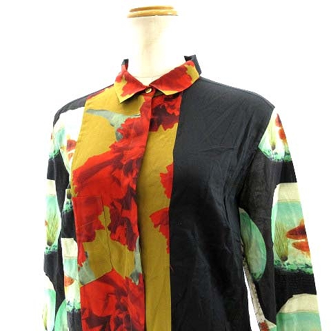 希少　ポールスミス　20yearsシャツ　和柄　金魚　日本製size40 美品 ポールスミス PAUL SMITH 20YEARS シャツ 長袖 金魚鉢柄 総柄