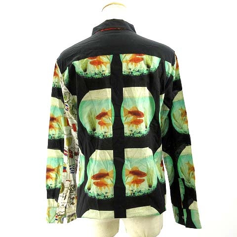 希少　ポールスミス　20yearsシャツ　和柄　金魚　日本製size40 美品 ポールスミス PAUL SMITH 20YEARS シャツ 長袖 金魚鉢柄 総柄