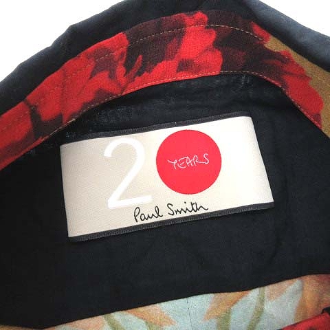 希少　ポールスミス　20yearsシャツ　和柄　金魚　日本製size40 美品 ポールスミス PAUL SMITH 20YEARS シャツ 長袖 金魚鉢柄 総柄