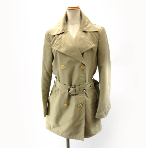 コーチ COACH トレンチコート 裏地シグネチャー柄 ベルト付き ベージュ  