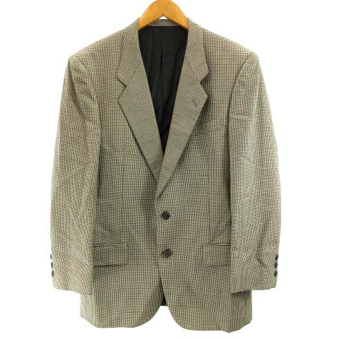ポールスミス Paul Smith テーラードジャケット ブレザー 千鳥柄 総柄 背抜き ウール 2b グレー 90m メンズ 122 ベクトルパーク