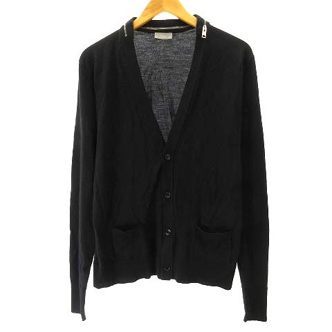 ディオールオム Dior HOMME 04AW エディ期 ニットカーディガン ジップ 