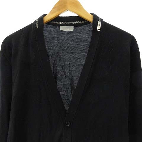 ディオールオム Dior HOMME 04AW エディ期 ニットカーディガン ジップ 
