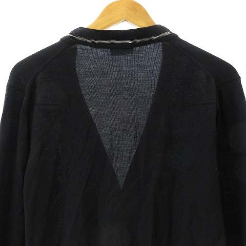 ディオールオム Dior HOMME 04AW エディ期 ニットカーディガン ジップ 