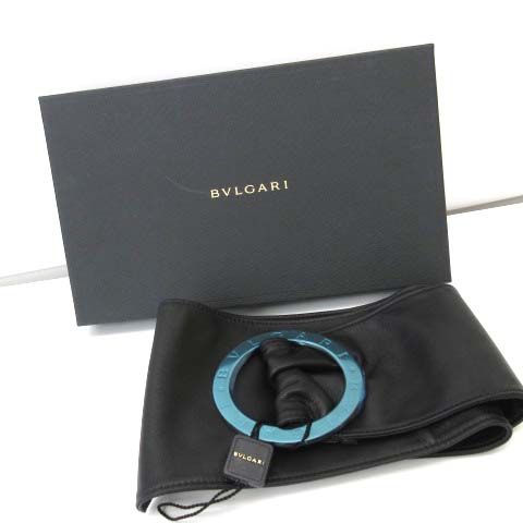 未使用級　BVLGARI ベルト　サークルロゴ　キャンバス　レザー　イタリア製 12360226_1.jpg