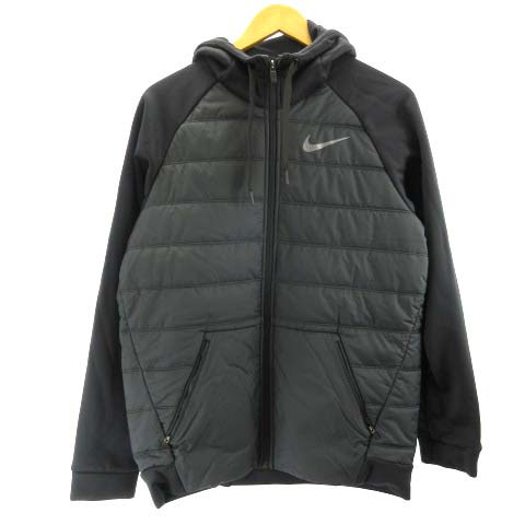 ナイキ NIKE 18AW パーカー THERMA WNTRZD フルジップ ブルゾン M 黒 