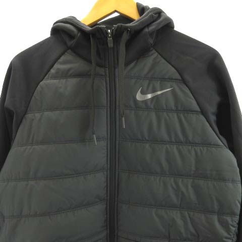 ナイキ NIKE 18AW パーカー THERMA WNTRZD フルジップ ブルゾン M 黒 