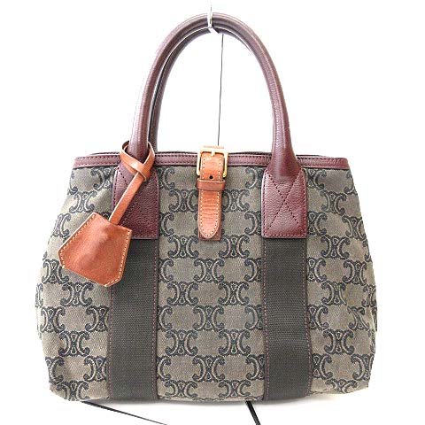 セリーヌ CELINE ヴィンテージ マカダム トリオンフ キャンバス レザー  