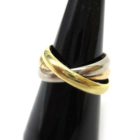 カルティエ Cartier トリニティリング 3連リング スリーカラー 750刻印 