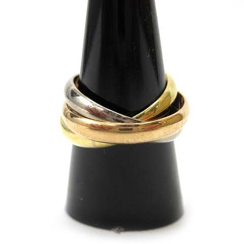 カルティエ Cartier トリニティリング 3連リング スリーカラー 750刻印 