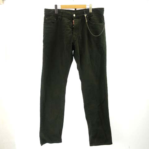 ディースクエアード Dsquared2 デニムパンツ ジーンズ ストレッチ 54 大きいサイズ ボタンフライ オリーブグリーン Ibo3 メンズ 122 ベクトルパーク