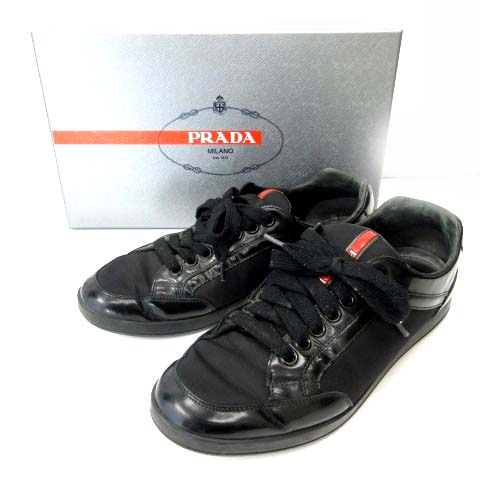 PRADA 小賢しい プラダ レザーシューズ 25.5〜26.0cm