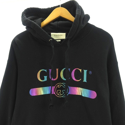 グッチ GUCCI 19SS オーロラプルオーバーパーカー ジャケット ロゴ 