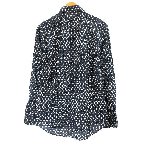 ルイヴィトン LOUIS VUITTON 美品 モノグラム柄シャツ 長袖 REGULAR  