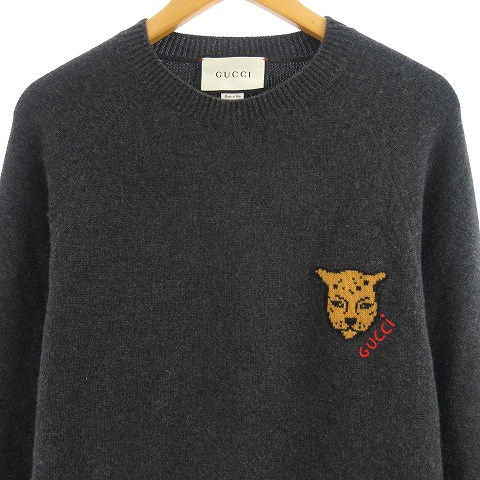 グッチ GUCCI 18AW Intarsia Knit カシミヤセーター ニット 長袖 ワン 