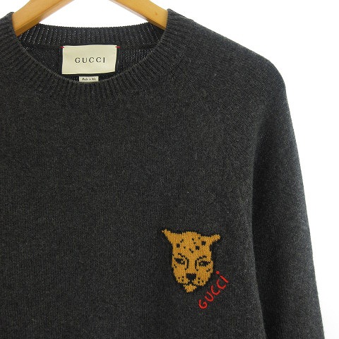 グッチ GUCCI 18AW Intarsia Knit カシミヤセーター ニット 長袖 グッチ GUCCI 18AW Intarsia Knit カシミヤセーター ニット 長袖