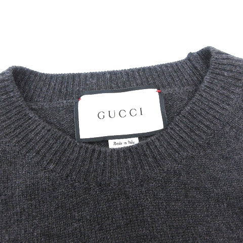 グッチ GUCCI 18AW Intarsia Knit カシミヤセーター ニット 長袖 ワン 