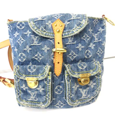 ルイヴィトン LOUIS VUITTON モノグラム デニム バックパック