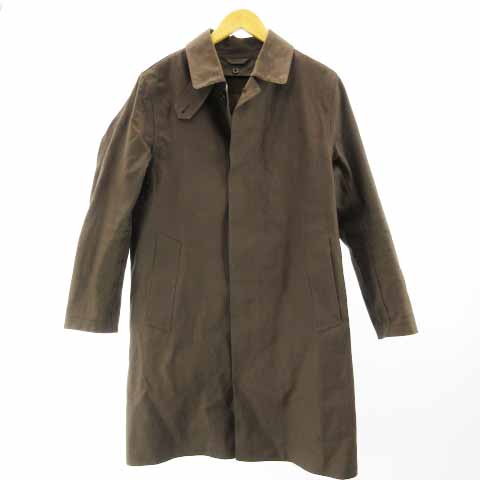 くらしを楽しむアイテム Mackintosh マッキントッシュ ゴム引き ステンカラーコート ブラウン ステンカラーコート Hlt No