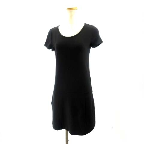 セオリー Theory 半袖ワンピース ドレス ストレッチ 黒 ブラック P 約s レディース 122 ベクトルパーク