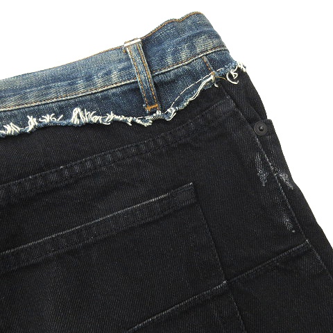 ディオールオム Dior HOMME ダメージ加工デニムパンツ 切り替え