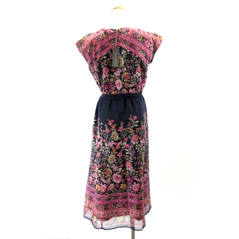 未使用品 ローラアシュレイ Laura Ashley ドレス ワンピース ひざ丈 花柄プリント ネイビー ピンク 13号 約l Ibo11 レディース 122 ベクトルパーク 未使用品 ローラアシュレイ Laura Ashley ドレス ワンピース ひざ丈 花柄プリント ネイビー ピンク 13号 約l Ibo11 レディース 122 ベクトルパーク