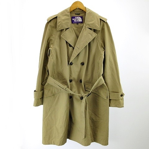 ノースフェイス パープルレーベル The North Face Purple Label トレンチコート ダブルブレスト Gore Tex ベルト付 ベージュ M Ibo11 メンズ 122 ベクトルパーク