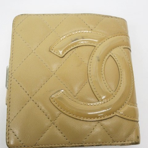 シャネル CHANEL 財布 カンボンライン ココマーク 二つ折り がま口 