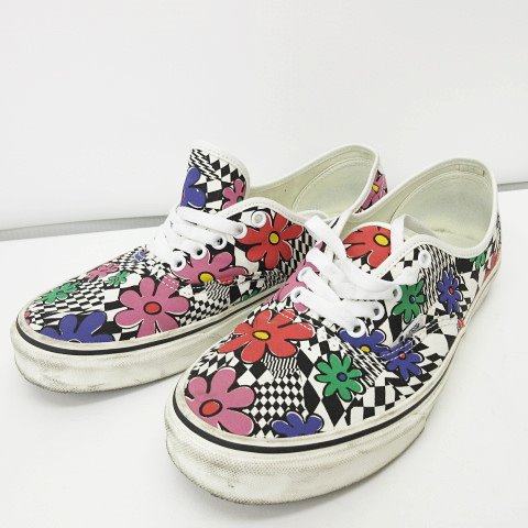 バンズ Vans スニーカー オーセンティック 花柄 ローカット キャンバス Us10 28 0 白 ホワイト メンズ 122 ベクトルパーク
