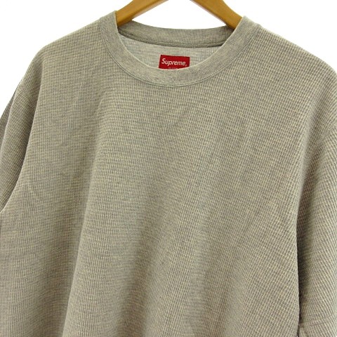 シュプリーム SUPREME 美品 16SS S/S Waffle Thermal サーマル 