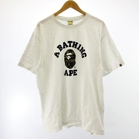 アベイシングエイプ A BATHING APE 近年モデル カレッジロゴTシャツ 