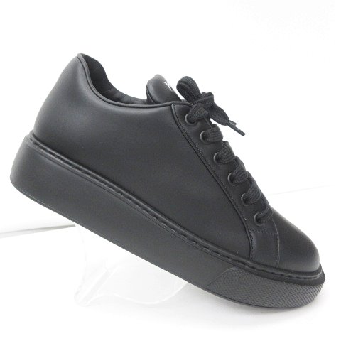 未使用品 プラダ PRADA スニーカー ヴィテロソフト 靴 レザー 36 1/2 