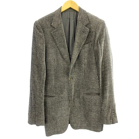 ARMANI COLLEZIONI ベロア 2B テーラードジャケット 中古】アルマーニ