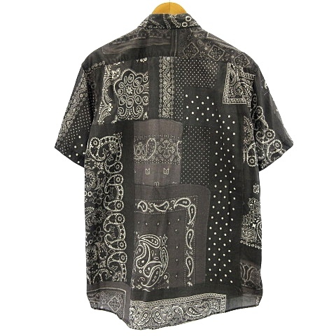 ベドウィン Bedwin The Heartbreakers 美品 近年モデル ペイズリー柄シャツ 半袖 ドット柄 ブラック 黒 4 約xl メンズ 122 ベクトルパーク