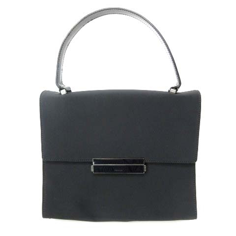 ☆プラダ PRADA☆ブラックフォーマルバッグ 手っ取り早かっ