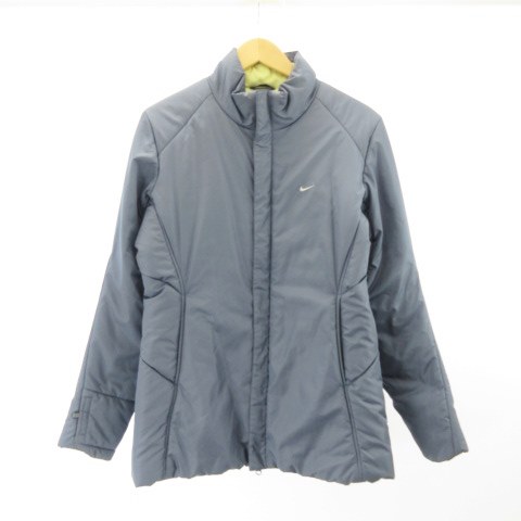ナイキ Nike 中綿コート ジャケット ブルゾン L 青 ブルー イエロー レディース 122 ベクトルパーク