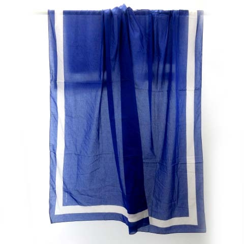 美品　エルメス　テーブルクロス 楽天市場】エルメス テーブルクロス コットン100% 青x白【送料