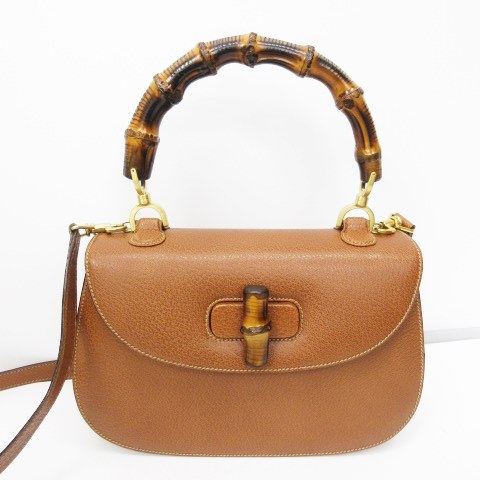 グッチ GUCCI バンブー ピッグスキン 極美品 新品同様 2WAY  