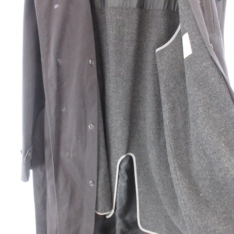 超格安価格 Durban ダーバン ステンカラーロングコート L ブラック 黒 ライナ付き ジャケット アウター Www Morizphotography Com