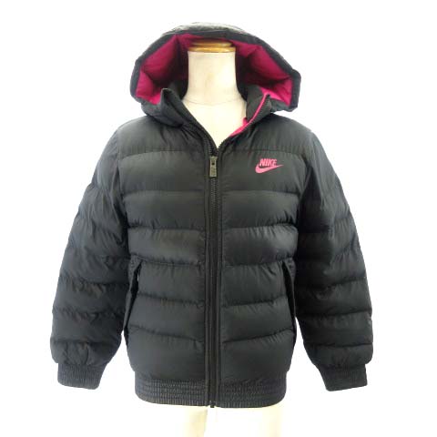 ナイキ Nike 中綿ジャケット 上着 アウター キッズ ジュニア 女の子 ガールズ 黒 ブラック M 140 150cm キッズ 122 ベクトルパーク