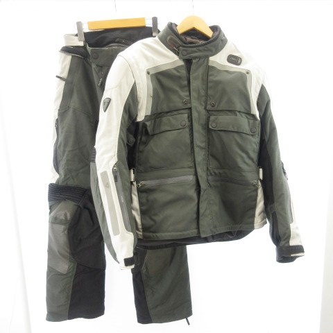 Revit レブイット Cayenne Pro カイエンプロ モータージャケット パンツ セットアップ バイク ツーリング プロテクター Xl グレー モスグリーン ブラック メンズ 122 ベクトルパーク