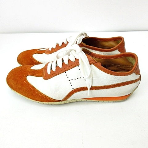 エルメス HERMES クイック レザー スニーカー Hロゴ パンチング  