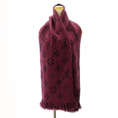 ルイヴィトン LOUIS VUITTON 美品 エシャルプロゴマニア マフラー 