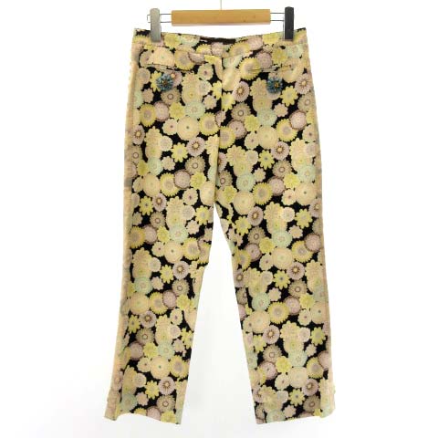 ルイヴィトン LOUIS VUITTON クロップドパンツ スラックス 花柄 