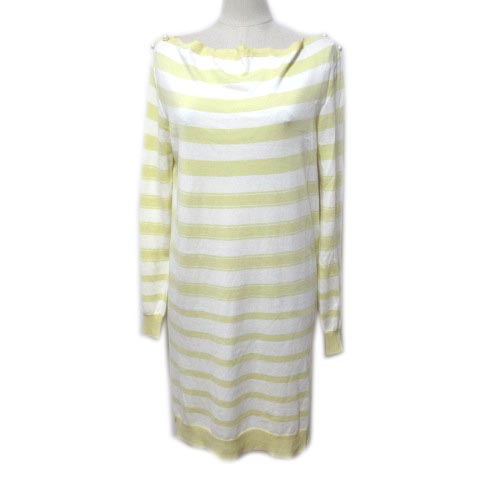 ルイヴィトン LOUIS VUITTON ニットワンピース ひざ丈 長袖 ボート  