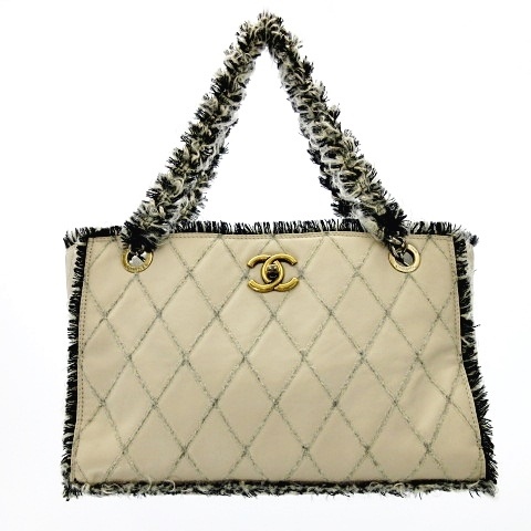 シャネル CHANEL ツイード ココマーク マトラッセ ワンショルダー 