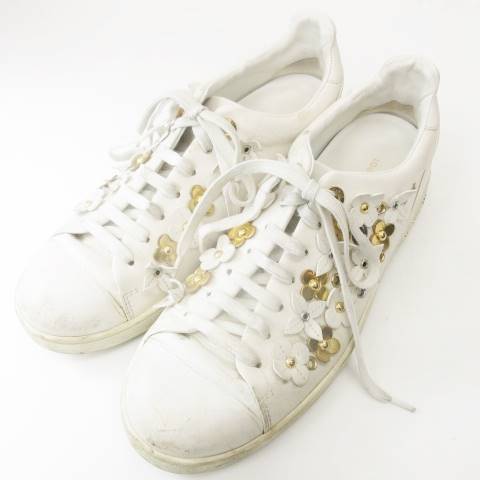 ルイヴィトン LOUIS VUITTON 18SS スニーカー ローカット 花 フラワー 