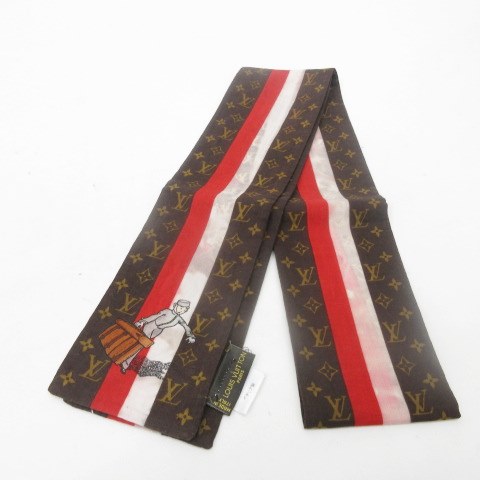ルイヴィトン LOUIS VUITTON スカーフ ベルボーイ モノグラム ライン  